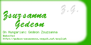 zsuzsanna gedeon business card